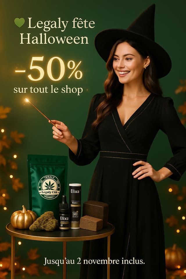 -50% Legaly CBD fête Halloween